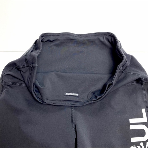 LULULEMON × SoulCycle Rare Logo Meshed 7/8 Leggings Tights in Black Size 8 - Picture 8 of 11